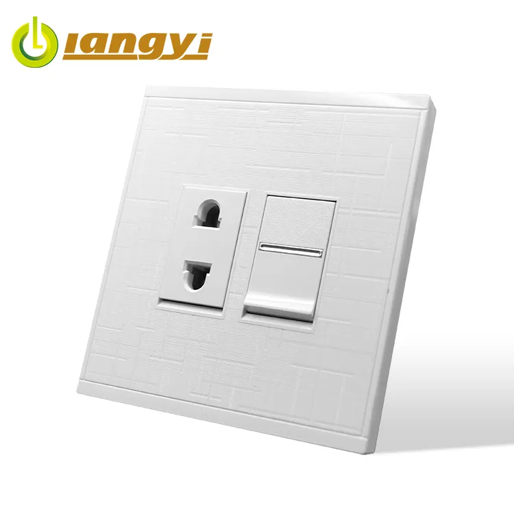 Wholesale UK Standard Plug Two Pin Electrical Power Wall Light Switch Socket