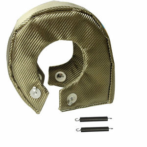 <strong>T4</strong> Titanium <strong>Turbo</strong> Blanket Heat Shield Barrier Turbocharger Cover Wrap Fiber - Product Image 1
