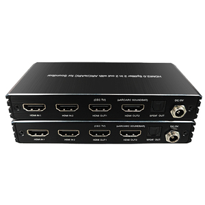 2 in 2 Out HDMI 2.0 <strong>Splitter</strong> 4K@60Hz Scaler <strong>Output</strong> SPDIF Optical <strong>Audio</strong> OutputARC/eARC for Soundbar - Product Image 3