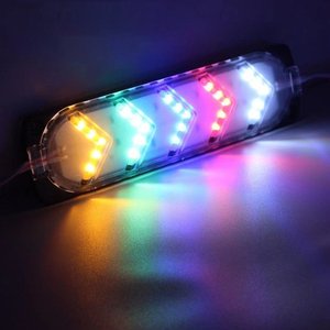 Светодиодный RGB-модуль, 12 В, RGB-индикатор направления стрелки, светодиодный модуль вспышки, Автомобильные светодиодные сигнальные огни, высокая яркость - Product Image 1