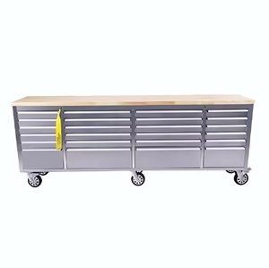 移动脚轮汽车工具箱工具箱托辊车库家用车库储物柜 - Product Image 5