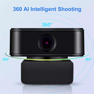 私人人工智能自动跟踪摄像头1080 USB网络摄像头360桌面流媒体电脑摄像头Vlog - Product Image 5