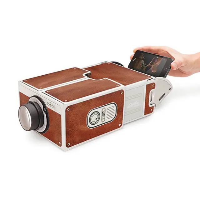 Smartphone Home Theater Retro Camera Design Portable Mobile Phone Projector