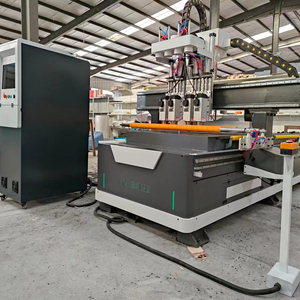 Enrutador Cnc de madera Cmc rotativo de cabezales múltiples, enrutador Cnc de pórtico doble 3D de 4 ejes, máquina enrutadora para mesa de vacío de madera - Product Image 3