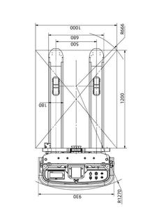 2025 Nuevo Robot apilador de paletas AMR AGV de 2 toneladas Manejo de materiales para soluciones de almacenamiento automatizadas - Product Image 3
