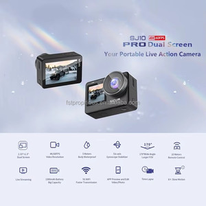 SJCAM SJ10专业4K60FPS运动相机双屏液晶154 DVR 30m防水8X变焦运动摄像机10m遥控库存 - Product Image 5