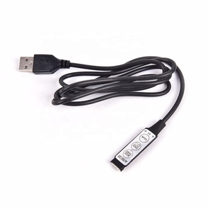 USB mini 3 tasti RGB LED Controller 4pin striscia luci di controllo DC5V semplice Dimmer per 5050 3528 smd striscia di illuminazione TV retroilluminazione - Product Image 1