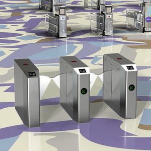 Produttore Cartoon sicurezza HDPE Flap cancello tornello sistema di controllo di accesso con riconoscimento facciale e RFID per la barriera della metropolitana - Product Image 4