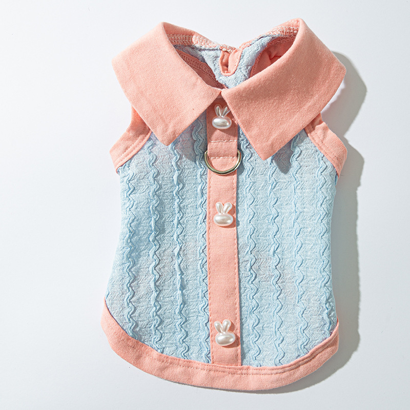 Col polo rose et bleu