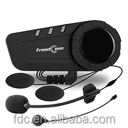 FreedConn KY-PRO Hands <strong>Free</strong> Motorcycle Helmet 5.0 Bluetooth 6-Rider 1000 Meters Group Intercom Headset Soft &amp; Hard Mic - Product Image 4