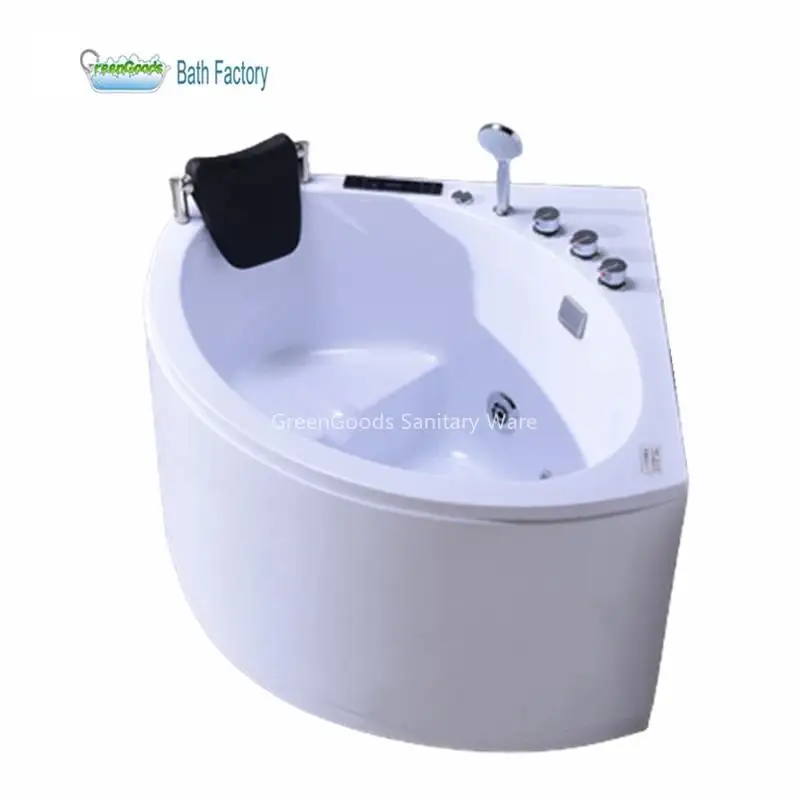 Fashion Luxury New Model Design Hydromassage Multifunctional Single Acrylic Freestanding Massage Jet Whirlpool Bathtub with Seat