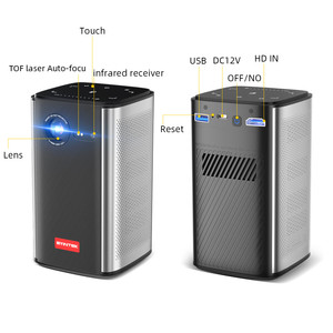 Nuevo lanzamiento BYINTEK P70 3D 4K Pico proyector portátil pantalla táctil inteligente Android DLP Beamer enfoque automático proyector de cine en casa - Product Image 2