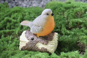 ตกแต่งบ้านดำเนินการแบตเตอรี่ Chirping เซ็นเซอร์เคลื่อนไหวนกเรซิ่นร้องเพลงนกที่มีตรวจจับการเคลื่อนไหวนำ - Product Image 4