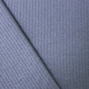 Costilla irregular 55% Lino 45% algodón droneedle costilla tejido de punto elástico para Ropa de baile - Product Image 3