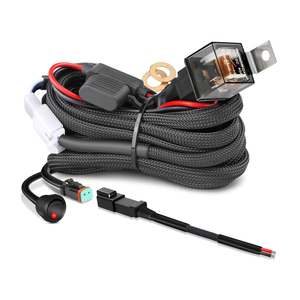 <strong>12</strong> <strong>Volt</strong> Off Road <strong>Led</strong> Fog Lamp Work Light 2.5 Meters 98 Inch 8 Feet Length Custom Wire Harness - Product Image 1