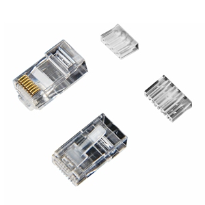 無料サンプルCat6 RJ45コネクタ8P8C UTP非シールドLANケーブルパススルー3プロングネットワーキングアプリケーション - Product Image 5