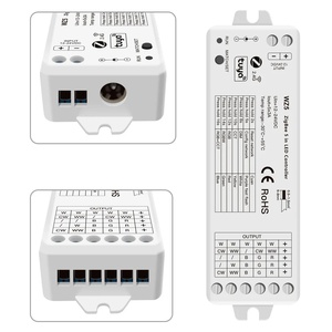 ZigBee 3,0 Controlador LED 5 en 1 Tuya Smart APP Control 3A * 5 canales CCT RGB RGBW RGBWC Strip Dimmer RF 2,4G 12V Control remoto - Product Image 1