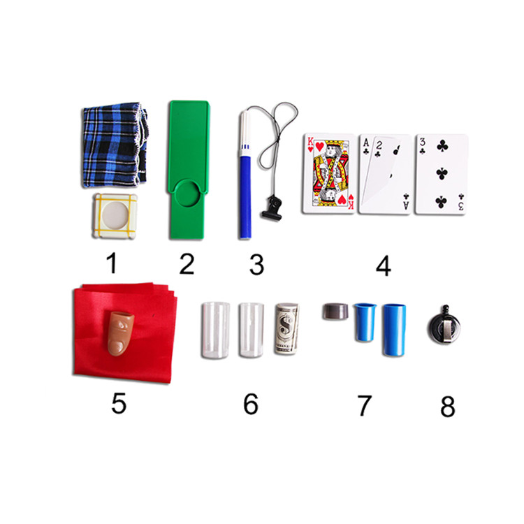 Twenty-five magic tricks of 8 magic props set professional magic made easy