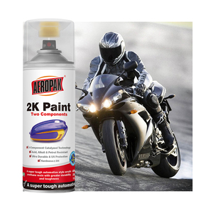 Aeropak 400ml Aerosol ô tô sửa chữa sơn sửa chữa sơn phủ chất lỏng màu trắng đen vàng Chrome mờ Acrylic 2K phun sơn - Product Image 1
