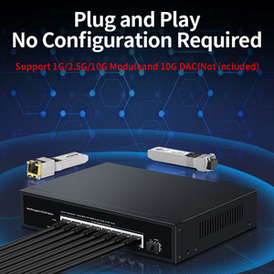 2.5G Web yönetilen PoE anahtarı 8 Port 2.5 GBASE-T ile 10G SFP +,100W IEEE802.3af/at Homelab POE anahtarı ile LACP VLAN QoS - Product Image 4