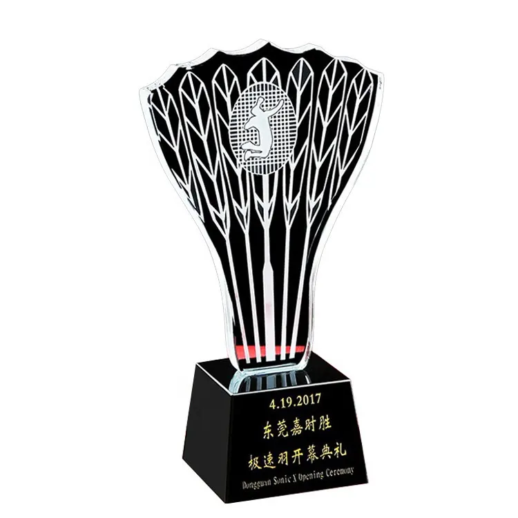 Piala Badminton Kristal Kualitas Olahraga, Piala Hadiah Olahraga Badminton