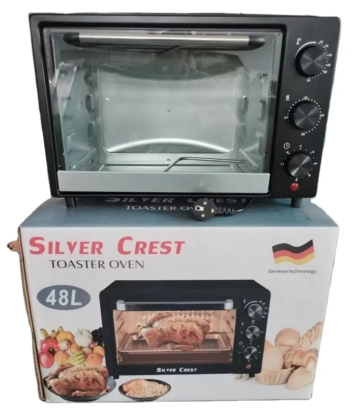 Ménage Cuisine Polyvalent La Cuisson Gâteau Four À Vendre 48L Grand Four Électrique silver crest four