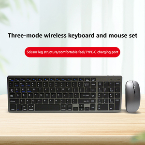 Wireless <strong>Mouse</strong> <strong>Keyboard</strong> Triple Mode <strong>Keyboard</strong> Dual Mode <strong>Computer</strong> Tablet Phone Wireless <strong>Mouse</strong> <strong>Keyboard</strong> Set - Product Image 4