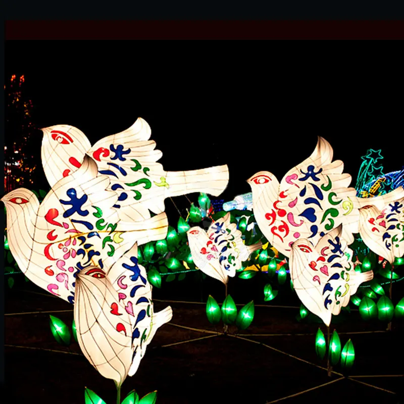 Dekoratif aydınlatma tavşan hayvanlar lambaları Motif ışıkları su geçirmez festivali fener açık havada dekorasyon noel yeni yıl