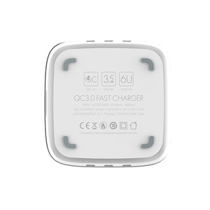 LDNIOA6704携帯電話充電器卸売デスクトップ充電器6 USB 1 QC 3.0 5 AUTO-ID電源アダプター合計35 W