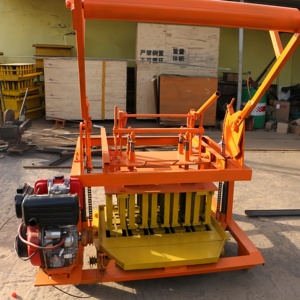 QT40-3D Multifunktions-Diesel Mobile Hohl beton Ziegel Zement Block Herstellung Maschine - Product Image 3