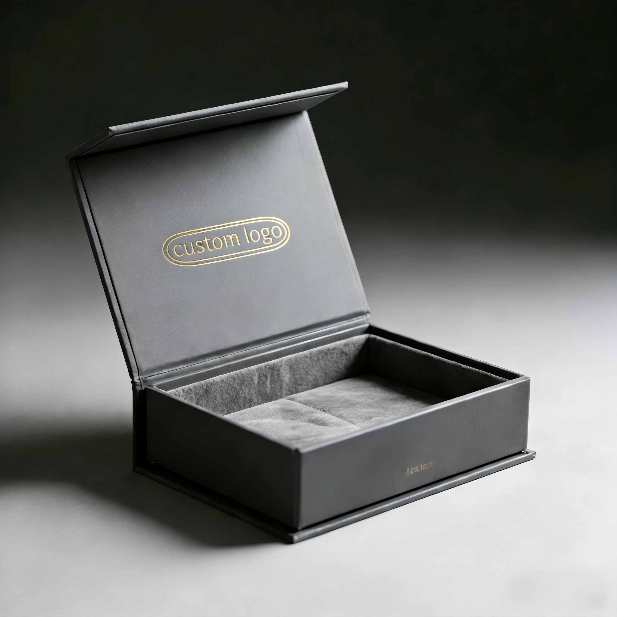 Caja con tapa magnética Interior flocado