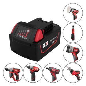 热销可充电18v动力钻具电池5000mAh <span class=keywords><strong>M18</strong></span>电池更换为<span class=keywords><strong>Milwaukee</strong></span> <span class=keywords><strong>M18</strong></span>出厂价格
