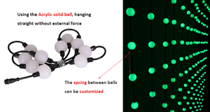 <strong>DMX</strong> Artnet Controller Crystal Magic RGB 3D Pixel Ball Curtain <strong>LED</strong> Ball <strong>String</strong> Light - Product Image 4
