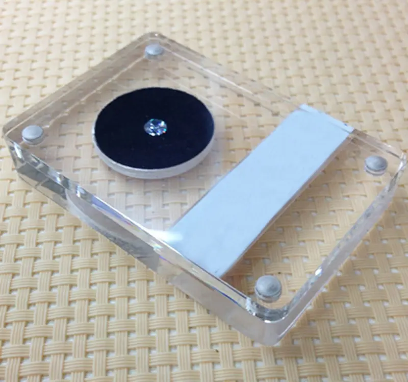 Hochwertige Acryl Edelstein halter Edelsteine Verpackungs koffer Acryl Loose Diamond Display Box