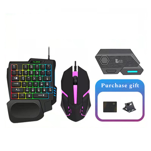 キーボード付きPUBGトリガー用4 in 1モバイルゲームバンドル、キーボード付きマウスコンバータ、セット、ジョイスティック、AndroidおよびIOS用ゲームコントローラ - Product Image 1
