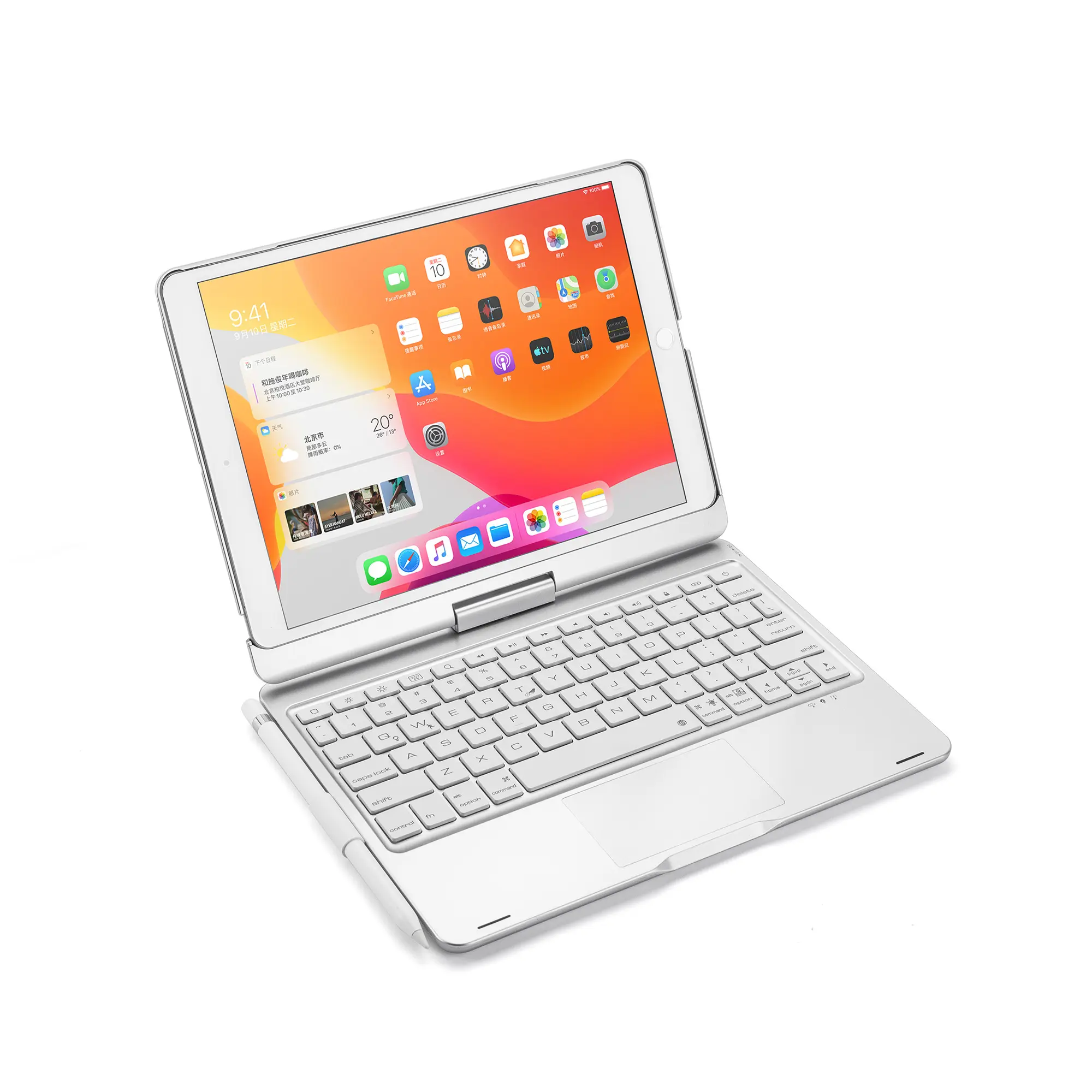 Neueste kabellose BT Magic Tastatur magnetische Schutzhülle Smart Trackpad Tastatur Typ C Port für iPad 10.9/11 iPad Pro 12.9 Zoll