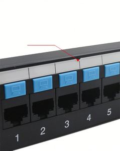 Cat 6 UTP Patch Panel 24 puertos Marco de distribución óptica Gestión de cables de red Patch Panel 19 pulgadas 1u Modular Patch Panel - Product Image 3