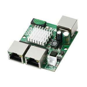 Poe Ethernet anahtarı Pcb 3 Port Gigabit Ethernet anahtar modülü ağ ters Poe anahtarlama paneli Ptz kamera için Odm - Product Image 1