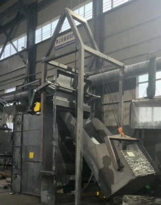 Kunden spezifische Crawler-Strahl maschine Automatische Beladung Entladen mit Motor motor kern zum Entflaggen