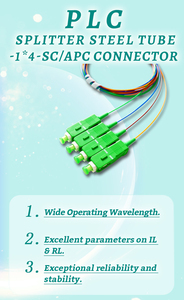 PLC Splitter 1x4 without <strong>Connecter</strong> or with SC Connector Single Mode SM Mini <strong>Type</strong> Fiber Optic PLC Splitter - Product Image 4