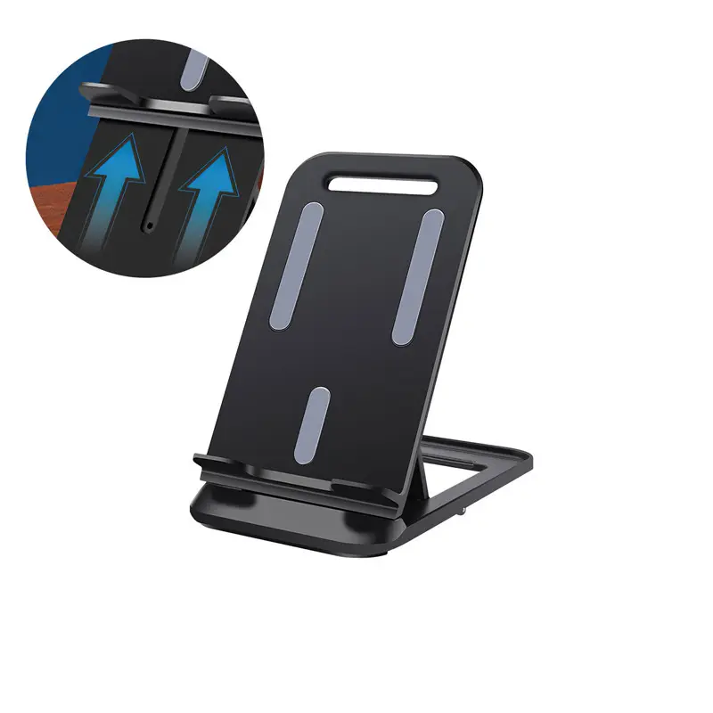 2021 Foldable And Portable Lazy Flat Mobile Phone Holder Cell Flexible Holder Phone Table Mini Desk Holder Stand For Iphone Ipad