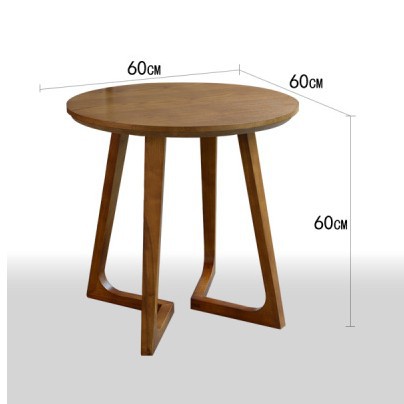 Mesa de centro redonda en forma de V (60 cm de diámetro * 60 cm)