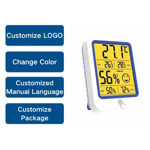 Estación meteorológica para interiores con retroiluminación MAX/MIN Pantalla digital Sensor de temperatura LCD Higrómetro Medidor de humedad para uso en interiores - Product Image 2
