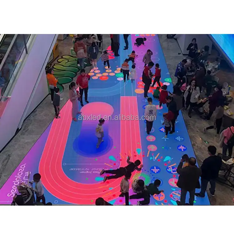 P3.9 P4.81 Interaktiver Vollfarb-Touchscreen mit LED-Tanzfläche zum Verkauf Show Tile Display Shopping Mall Stage