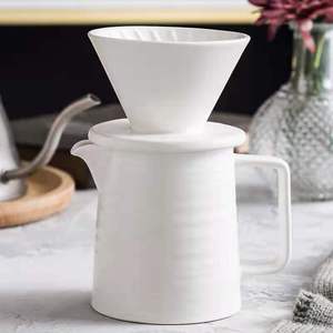 Wholesale 500cc High Temperature Resistant <strong>Ceramic</strong> Coffee Dripper <strong>Set</strong> with Coffee Dripper Stand <strong>1</strong>- <strong>2</strong> Cup Coffee Drip Filter - Product Image 2