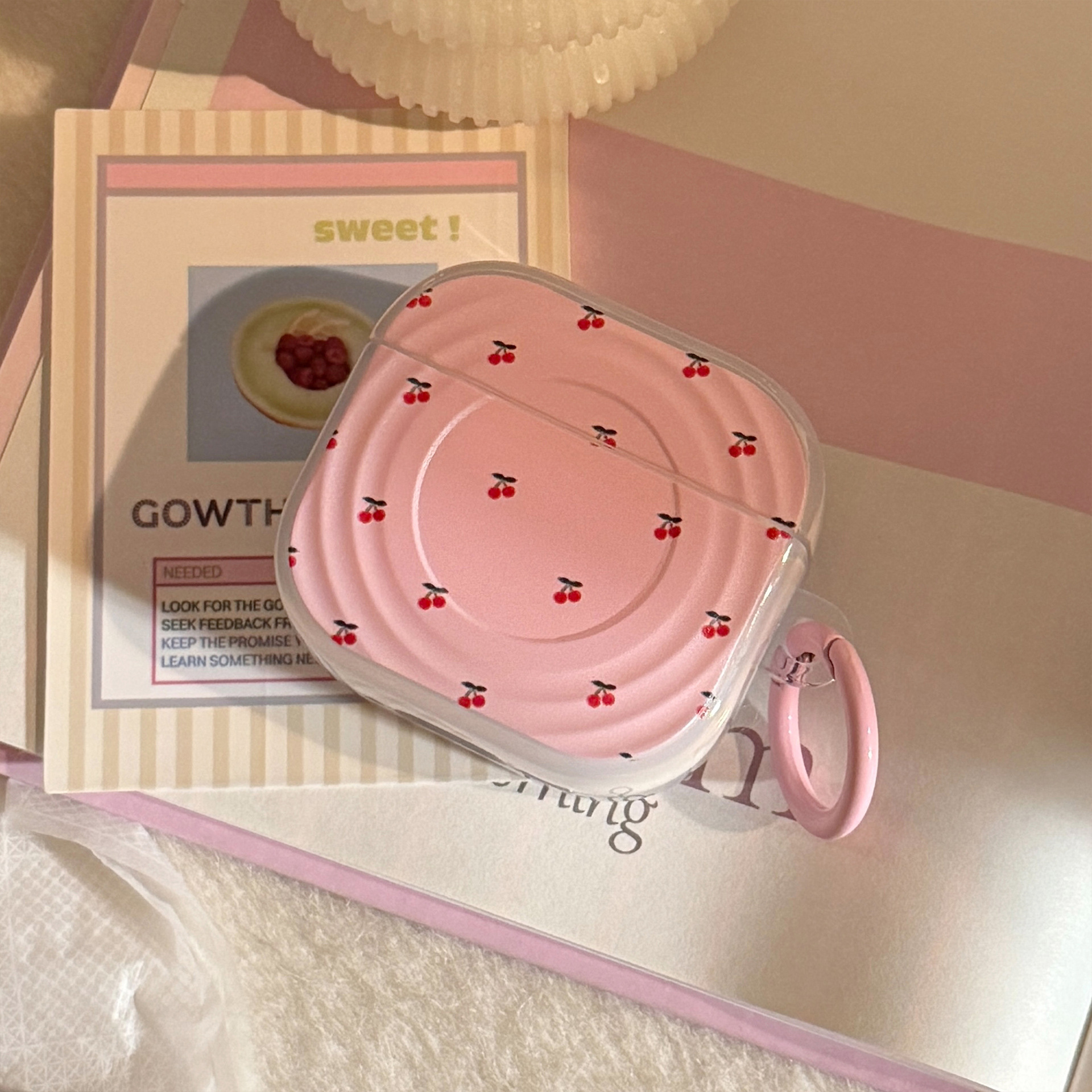 Light Pink Cherry, Pale Pink Hanging Ring