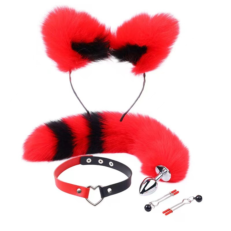 2. ensemble de 4 pièces assorties de couleurs rouge et noir