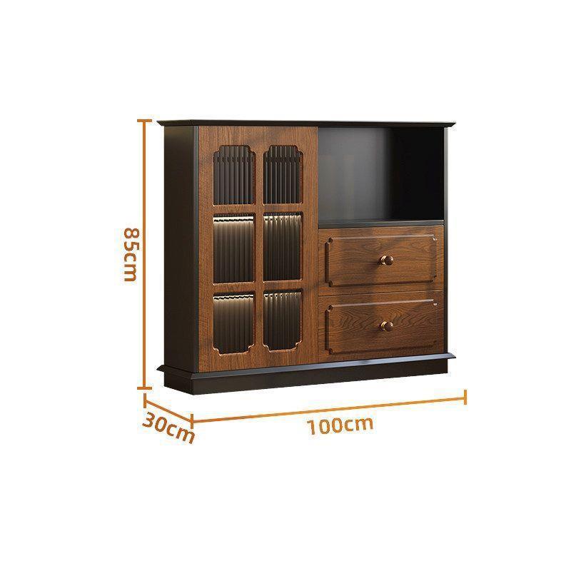 Modèle de sol 100 30 85 cm, finition noyer noir vintage