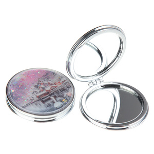 流沙紧凑型镜子标志口袋镜子 - Product Image 3