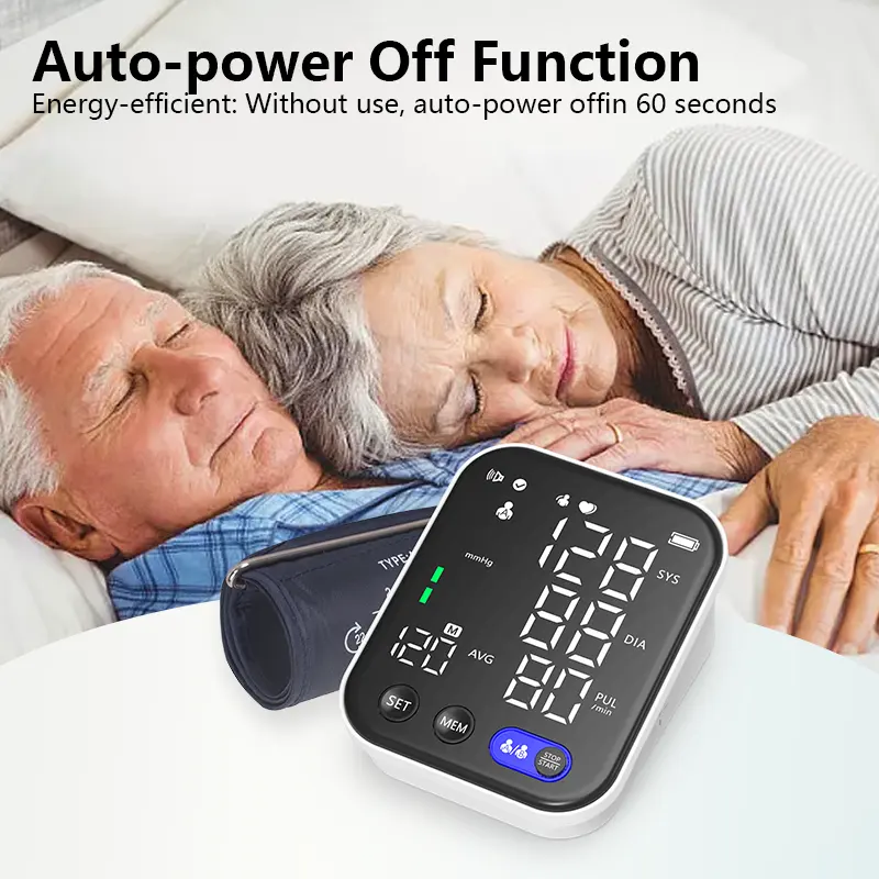 창쿤 휴대용 의료 자동 상완 BP 기계 가정용 대형 LED와 전자 디지털 혈압 모니터